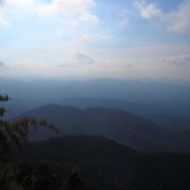 Hilly Minas Gerais, seen from Mirante "Volta do Jose Pedro" on the drive the Tronqueira camp in the Parque Nacional do Caparao, accessible by car